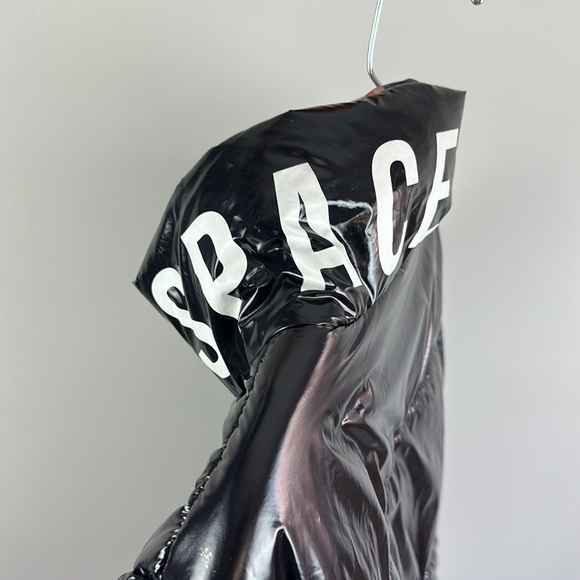 Members Only Space Jam Looney Tunes Black Puffer Jacket Size Large - Picture 8 of 16